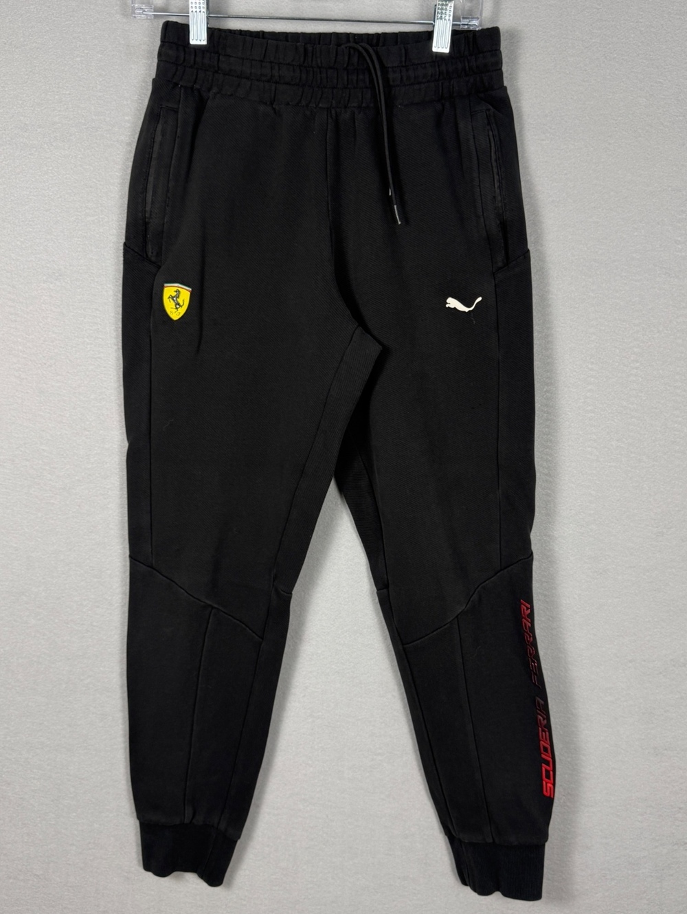 Puma Scuderia Ferrari Mens M Black Jogger Pants